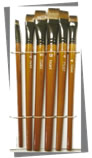 set de pinceles chatos